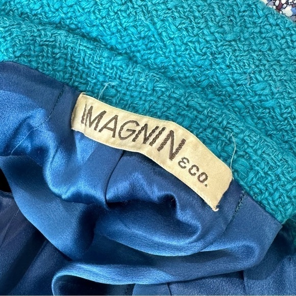 I.Magnin Vintage Turquoise Coat 1960s - Picture 7 of 9